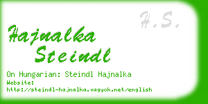 hajnalka steindl business card